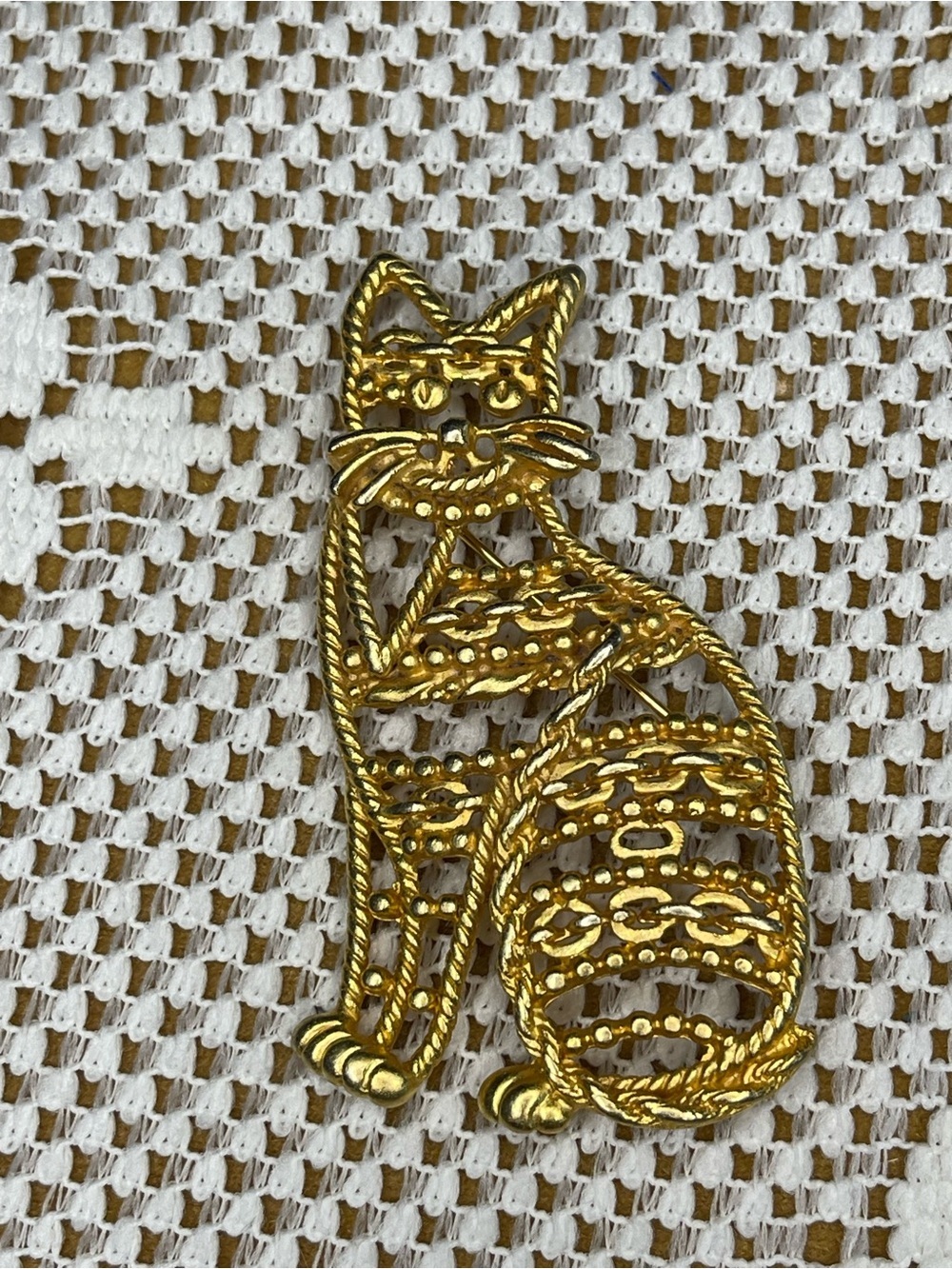 AJC cat brooch
